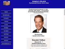 Tablet Screenshot of kanzlei-cuv.de